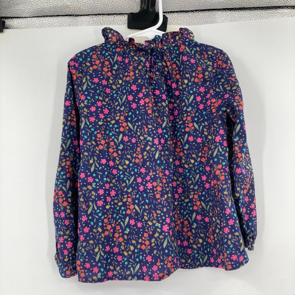 Osh Kosh Bgosh Dark Floral Peasant Cotton Top Girls Size 5 - Picture 2 of 9